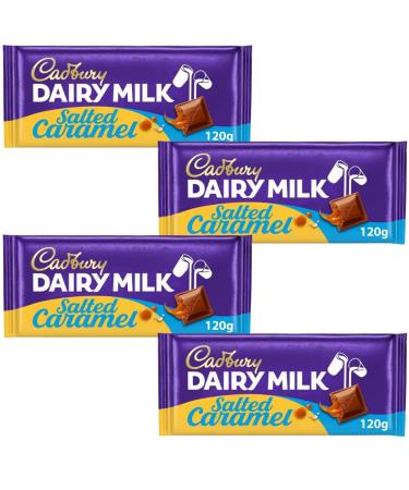 Chocolate Bundle With Dairy Milk Salted Caramel Chocolate Bar 120g (4 Pack)