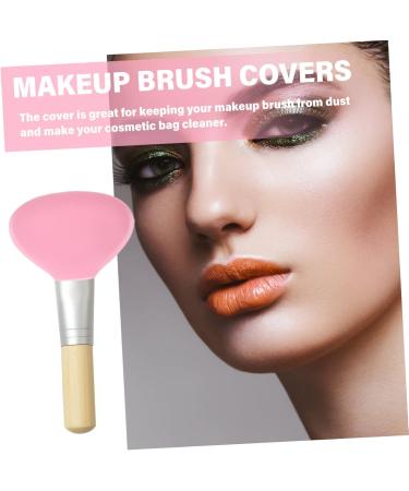 Ipetboom Makeup Brush Holder Cover Travel Size Makeup Brochas De Maquillaje Makeup Brush Protector Guards Makeup Holder Makeup Brush Cover Protection Cap Cosmetic Silica Gel 7X5X3.8CM Pink - Buy Online on GoSupps.com