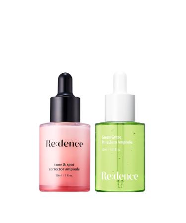 Redence Spot & Pore Correcting Serum Duo : 605,395ppm Vitamin C Tone & Spot + 50% Green Grape Water Pore Zero