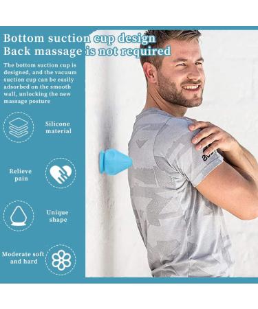 Languo Trigger Point Presser & Suction Trunk Finger Massage Ball - Pain-Free Muscle Relief Device for Back & Feet - Blue - Buy Online on GoSupps.com