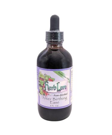 Herb Lore After Birthing Ease Tincture 4 Fl Oz - Non Alcohol Drops - Eases After Birth Contraction & Cramping Discomfort - Herbal Postpartum Care with Cramp Bark Blue Cohosh & Motherwort