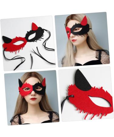 Healeved for Couple Halloween Cosplay Masks Masquerade Costume Outfits Halloween Scary Halloween Costume Mask Retro Party Mask Fox for Women - Buy Online on GoSupps.com