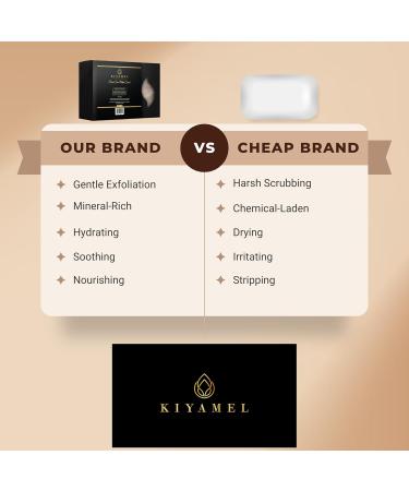 Dead Sea Salt Body Scrub Soap Bar | Deep Exfoliating Mineral Mud Soap for Dry Skin Eczema & Psoriasis | Natural Essential Oils & Moisturizing Hydration - Buy Online on GoSupps.com