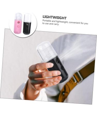 LALADEFIEE 2pcs Spray Hydrating Apparatus Skin Moistener Pink Cleaner Portable Steamer Bottle Black Plastic - Buy Online on GoSupps.com