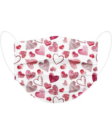 Shop Lbert 10-Piece Black Disposable Masks | Heart-Shaped Valentine s Day Design | Adult Mouth Nose Protection - Buy Online on GoSupps.com
