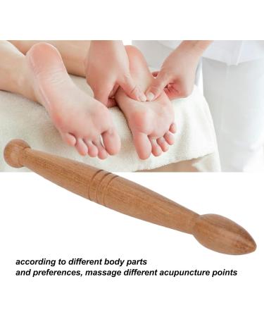 Ergonomic Wooden Acupunkt Massage Stick - 2 Ends Foot & Hand Roller for Home Travel & Office Muscle Relief - Buy Online on GoSupps.com