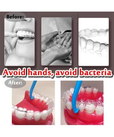 5-Piece Invisible Aligner Removal Tool Kit | Tooth Cleaning & Oral Correction | Colors: White Yellow Pink Green Blue - Buy Online on GoSupps.com