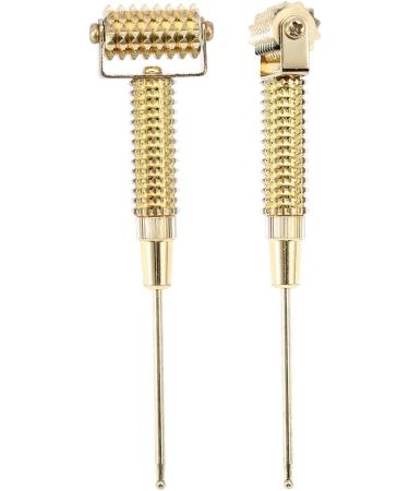 Premium Double-Headed Face Reflex Zone Massage Tools - Spring-Based Ear & Body Acupuncture Massage Stick (Gold) for Ultimate Relaxation - International Shipping Available! - Buy Online on GoSupps.com