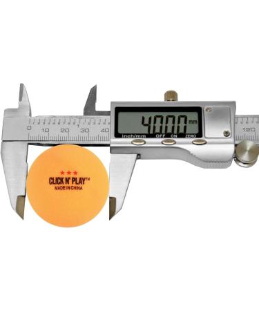 Click N' Play 3-Star Ping-Pong Balls - 50pcs Orange-Colored Bulk Beer Pong Balls for Professional Training and Tournament Play - Buy Online on GoSupps.com