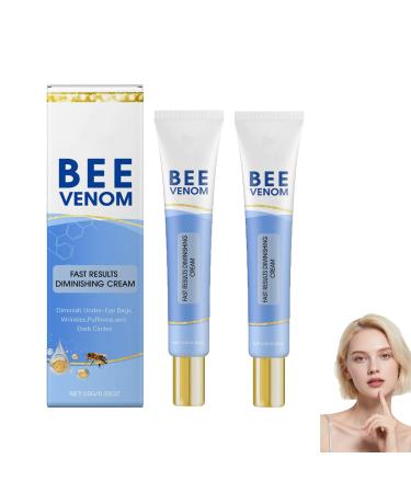 homomdy Collagen Bee Venom Eye Cream Bee Venom AntiWrinkle Moisturizer for Reducing Dark Circles and Puffiness Hydrates and Brightens the Delicate Skin Around the Eyes 2pcs