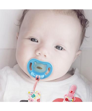 FenFang Baby Dummy Clips 5 PCS - Pink Pacifier Holder Straps for Boys and Girls | Teething Soother Chain Clips - Unisex Neutral Design - Buy Online on GoSupps.com