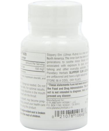 Planetary Herbals Slippery Elm Lozenges 24 ct - Herbal Throat Support - Buy Online on GoSupps.com