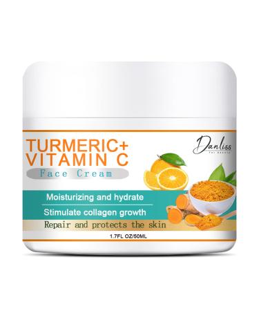 Turmeric Face Cream Anti Aging Face Cream Face Moisturiser Cream Vitamin C Face Cream Dark Spot Corrector Remover For Face Moisturizing Erase Fine Lines & Wrinkles Firming Glow Skincare