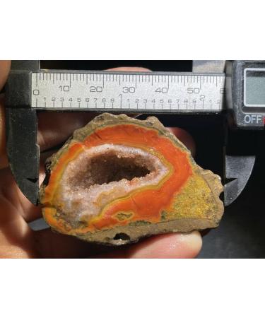 Natural Crystal Rough Red Battle Blood Agate Rough China Agate Crystal Achat Geode Specimen 89g RD22 - Buy Online on GoSupps.com