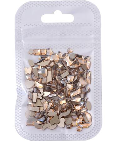 FEIlei 100Pcs Mixed Glass Crystal Hybrid Diamond Rhinestones Nail Art Decorations Drop Rhombus Flatback Stones 3D Gems - Buy Online on GoSupps.com