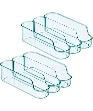 mDesign Set of 2 Divided Storage Box for Baby Food and Small Kitchen Organiser - Sea Blue - Buy Online on GoSupps.com