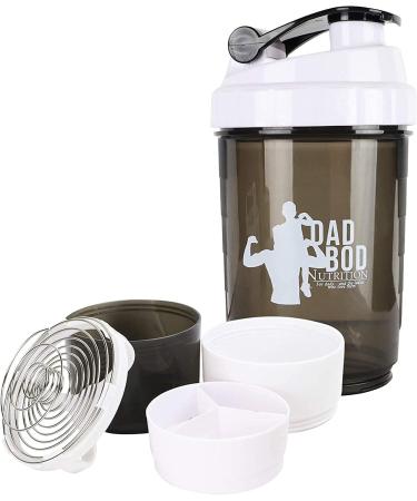 Shop Dad Bod Nutrition Funny Protein Shaker Bottle Set - 3-Piece with Storage - Perfect for Protein Powder Mixing - International Shipping Available - Buy Online on GoSupps.com