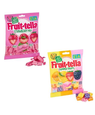 Fruittella Summer Fruits Strawberry Mix Bag 135g | Pick Any type & Number of Bags