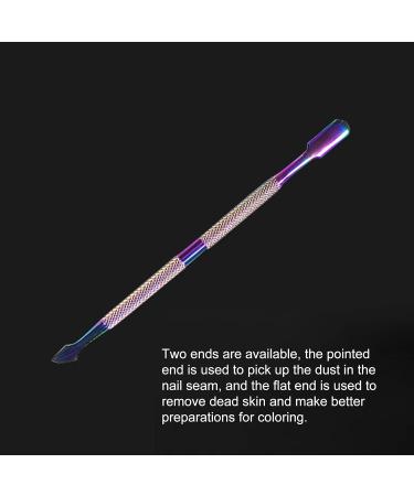 Double Side Rust-Proof Nail Pusher Stainless Steel Anti-Slip Solid Nail Tool Exfoliating Accessories Super nice elegant Nails Tool-Golden - Buy Online on GoSupps.com
