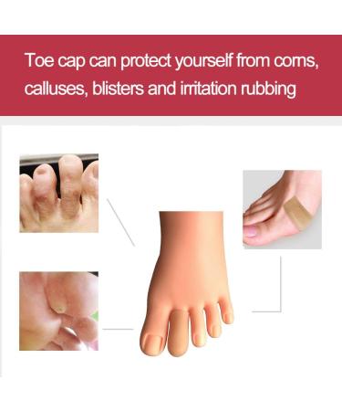 30 Pcs Beige Gel Toe Caps - Protect Toes from Rubbing, Ingrown Toenails, Corns, Blisters - Silicone Toe Protectors for Hammer Toes and Painful Toe Problems - Buy Online on GoSupps.com