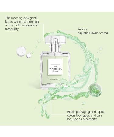 White Tea Perfume Eau De Toilette Spray Perfume for Women Long-Lasting Fragrance Refreshingly Elegant Serenity and Freshness Enhances Confidence & Releases Charm Dating Women's Perfume (2 Pcs) - Buy Online on GoSupps.com