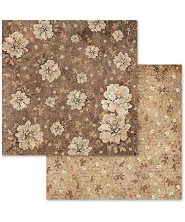 Stamperia International KFT SBBL32 Paper Pad - Double Sided Antique Tips - 12x12 Inches - Multicoloured - Pack of 10 Sheets - Buy Online on GoSupps.com