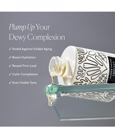 Naked & Thriving Protect Antioxidant Face Serum | Peptides Green Tea Hyaluronic Acid | Vegan & Naturally-Derived | Support Hydration & Fortify Against Visible Signs of Aging (1.0 fl oz/30 mL) - Buy Online on GoSupps.com