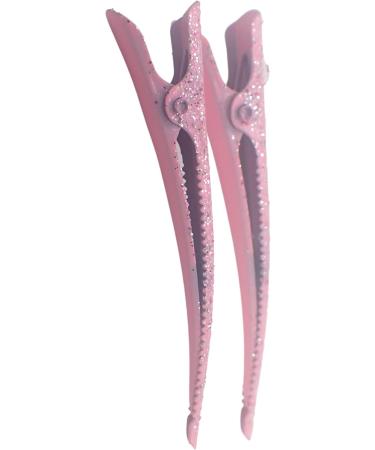 Topkids Accessories 6cm Hair clips for girls Duckbill/Beak/Concorde design Sectioning Hair Clips Hair Accessories for Women Hair grips Hairdressing clips (Glitter Pink) - Buy Online on GoSupps.com