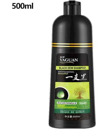  Rainao Instant Black Shampoo for Gray Hair - 500ml - Long-lasting herbal shampoo with water-based formula in minutes - Rainao long-lasting black color - Buy Online on GoSupps.com