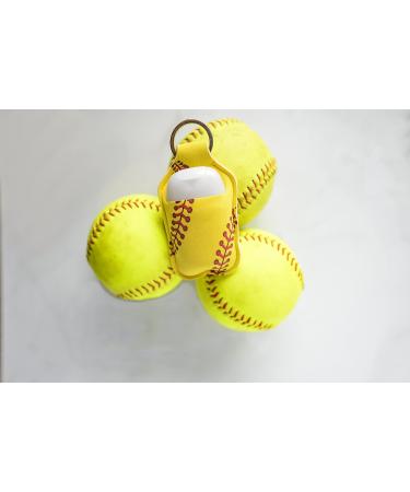 Travel Size Baseball Softball Hand Sanitizer Holder Keychain for Kids Backpack - Pack of 6 - Buy Online on GoSupps.com