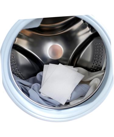 CLISPEED 144 Sheets Color Paper Laundry Paper Washing Paper Clothes Wash and Care White Whitex3pcs 28*11CMx3pcs - Buy Online on GoSupps.com