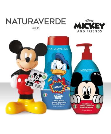  Naturaverde Naturaverde | Kids - Disney Mickey Mouse - 3D Mickey Mouse Shower Gel for Children Body Wash Children's Hygiene Products with Organic Calendula and Chamomile Extracts 200 ml - Buy Online on GoSupps.com