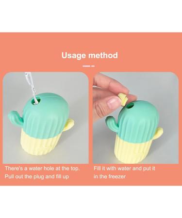 Rose Flower Ice Facial Roller 2pc/Set | Cute Cactus Shape | Reusable Ice Mold for Face | Reduce Puffiness & Pores | Facial Beauty Care Tool - Buy Online on GoSupps.com