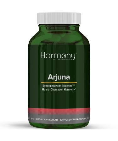 Arjuna Supreme Synergized with Triperine - HIghest Potency Maximum Bio-activity Liposomal Dr. Gumman's Harmony Nutraceuticals Herb for Cardiovascular Support 120 Vegan Capsules