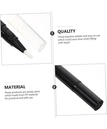 FRCOLOR 20 Pi ces Stylo Twist Pour Vernis Ongles Tubes De Brillant L vres Tube De Liquide De Croissance Des Cils Stylo Huile Pour Cuticules Vide Recharge Se R concilier Plastique Noirx2pcs 12.6x1.2cmx2pcs - Buy Online on GoSupps.com