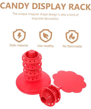 Milisten Candy Display Stand Adjustable Red Decorative Frame - Buy Online on GoSupps.com