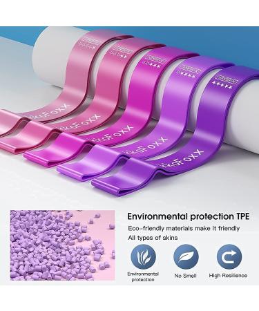 Resistance Loop Exercise Bands Set of 5 for Home Fitness and Strength Training - TPE Elastic Workout Bands for Pilates, Yoga, and Physical Therapy - Buy Online on GoSupps.com