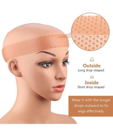 Willbond Silicone Wig Grip Band - Adjustable No Slip Wig Headband Set for Men and Women - Perfect for Sports, Yoga - Light Brown & Dark Brown - 2 Pieces - Buy Online on GoSupps.com