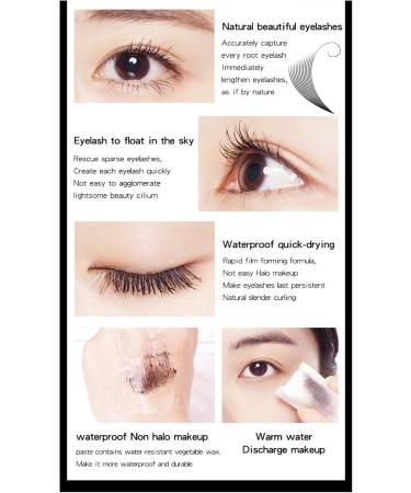 Makeup Volumizing Mascara Waterproof Dense Slender Curly Silicone Brush Head 4D Mascara (Size : B) - Buy Online on GoSupps.com