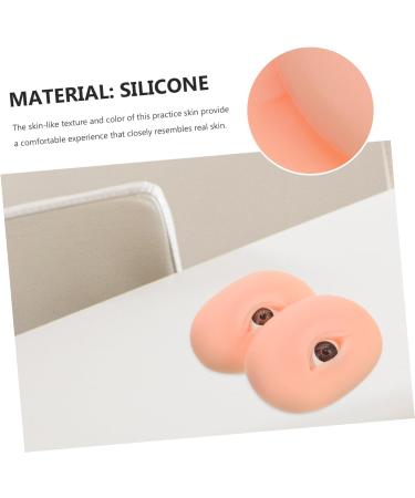 Beavorty Tools 1 pair Training Eye Model Models Boards Makeup Skin Silicone Eyebrow Practice Eyeshadow 7.70X5.50X2.00CM As Shown - Buy Online on GoSupps.com