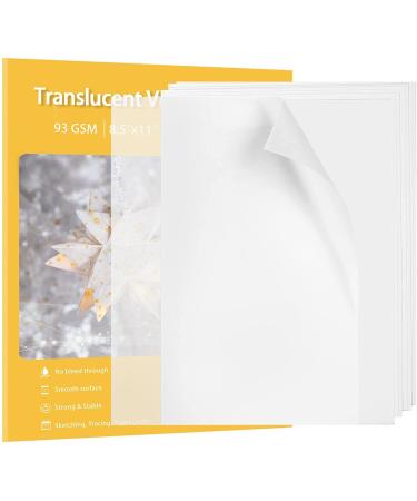 Vellum Paper Translucent Printable 110 Sheets 8.5x11 Inches for Wedding Invitations Scrapbook Project (8.5x11 Inches  93GSM/63LBS) - Buy Online on GoSupps.com