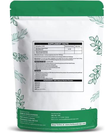 H&C Brahmi Powder (Bacopa Monnieri) - 227g | Rejuvenative for Brain & Nervous System - Buy Online on GoSupps.com