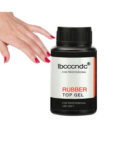 Rubber Top Coat Gel | No Wipe Gel Top Coat 30ml Builder Base in a Bottle Gel Nail Polish Long Lasting Gel Base Ultra Matte Finish UV LED Gel for Home Salon DIY Sesoanger Bottom glue