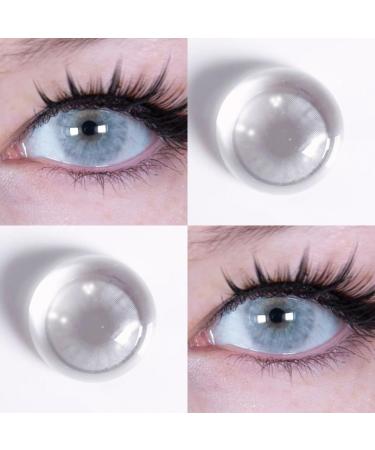 Very Strong Gray Contact Lens Containers 14.20mm 0.00 Dioptria 2 Pieces Icy Gray Lenses for Perfect Gray Coverage - Buy Online on GoSupps.com