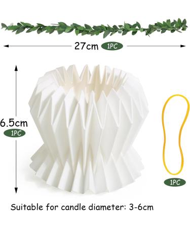 Bofunx Drop Catcher Paper - Drip Protection for Christening Communion & Wedding Candles (3-6 cm Diameter) - Buy Online on GoSupps.com