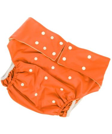 Healeved 1stk diaper pants for adult diaper inserts overnight pa ales para adultos absorbent cloth diapers under pants for men washable pul-plane boxer shorts men and women orange