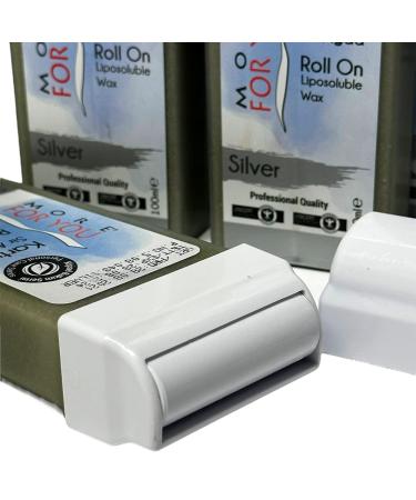More for You Silver Waxing Pads - 100ml Roll-On Depilatory Wax - Hair Removal Spatrons (12 Pack) - International Shipping - Buy Online on GoSupps.com