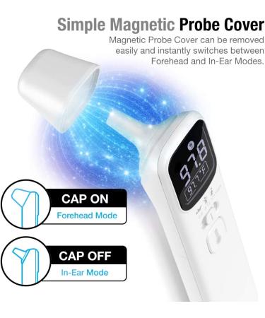 Unifandy 3-in-1 Infrared Thermometer: Ear & Forehead Digital Thermometer for Kids & Adults - Fast & Accurate! - Buy Online on GoSupps.com