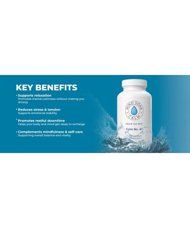 Mind Soak No. 41 Calm Stress Relief and Relaxation Supplement Vegan Non-GMO 90 Capsules Made in Canada - Buy Online on GoSupps.com