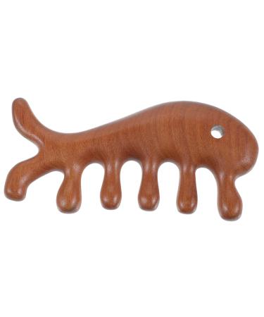 Beavorty 4-Piece Fish-Shaped Massage Comb Set - Jade Wooden Scalp & Face Massage Tools for Women - Buy Online on GoSupps.com
